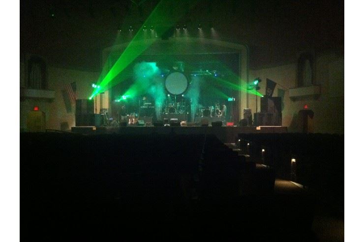 Green Lights During a Live Performance